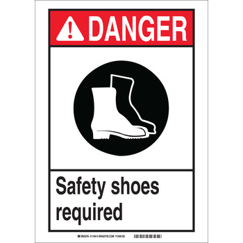 Picture of Brady B-401 High Impact Polystyrene Rectangle PPE Sign part number 119416 (Main product image)