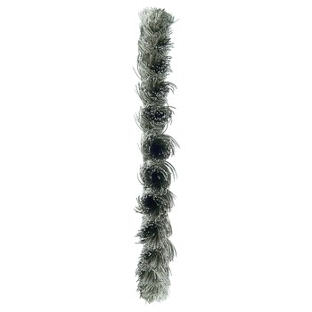 Weiler 08395 Wheel Brush - 8 in Dia - Knotted - Standard Twist Stainless Steel Bristle