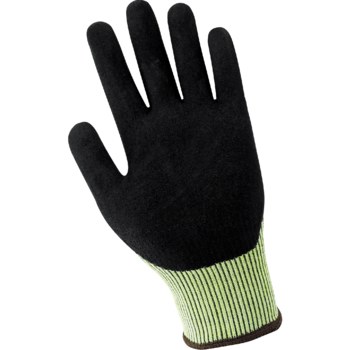 Global Glove Samurai Glove CR915MF Hi-Vis Yellow Medium Cut-Resistant Gloves - ANSI A3 Cut Resistance - Nitrile Palm & Fingers Coating - CR915MF-8(M)