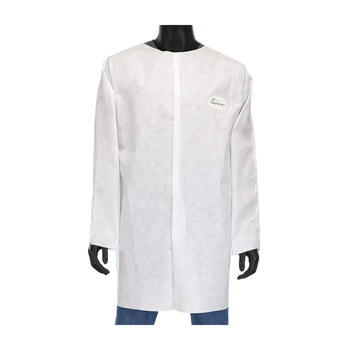 Picture of PIP PosiWear M3 C3818 White 4XL SMMMS Reusable General Purpose & Work Lab Coat (Main product image)