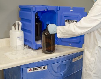 Justrite Hazardous Material Storage Cabinet 24080, Royal Blue - 19162
