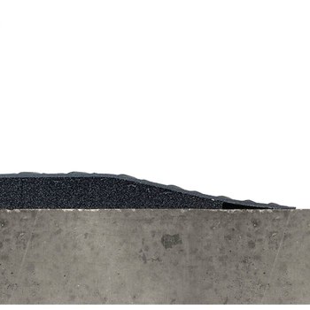 Wearwell Spongecote Anti-Fatigue Mat 446.78x2x3BK - 2 ft x 3 ft, Rubber - Diamond-Plate - Black - 446.78X2X3BK