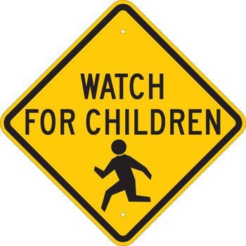 Picture of Brady B-401 Polystyrene Diamond Yellow English Pedestrian & Crosswalk Sign part number 124590 (Main product image)