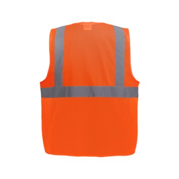 Global Glove FrogWear HV High-Visibility Safety Vest GLO-270-LG - Size Large - High-Visibility Orange - GLO-270 LG