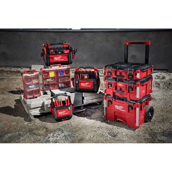 Milwaukee PACKOUT Red Polyester Tote - 20.0 Length - 20.0 Wide - 48-22-8320