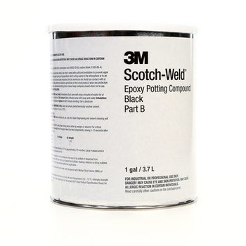 3M Scotch-Weld 270 Two-Part Base & Accelerator (B/A) Potting & Encapsulating Compound Black Paste 1 gal - 1:1 Mix Ratio - 82263