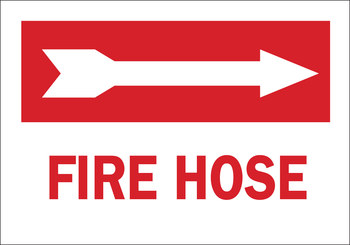 Picture of Brady B-120 Fiberglass Reinforced Polyester Rectangle White English Fire Equipment Sign part number 71046 (Main product image)
