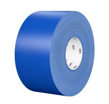 3M 971 Ultra Durable Blue Floor Marking Tape - 4 in Width x 36 yd Length - 14100