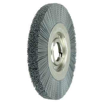 Weiler Nylox 83513 Wheel Brush - 10 in Dia - Crimped Nylon Bristle
