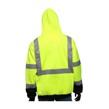 West Chester Viz-Up Cold Condition Sweatshirt 47500/L - Size Large - Yellow/Black - 50711