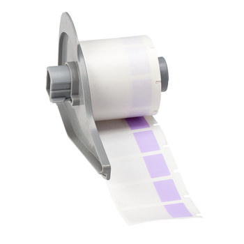 Picture of Brady Clear / Pink Self-Extinguishing, Self-Laminating Vinyl Thermal Transfer M71-30-427-PL Die-Cut Thermal Transfer Printer Label Roll (Main product image)