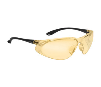 Picture of Bolle Safety Spirit 253-ST-400 Yellow Matte Black Universal Polycarbonate Standard Safety Glasses (Main product image)