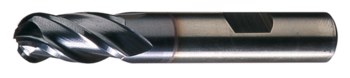 Cleveland End Mill C32780 - 3/8 in - M42 High-Speed Steel - 8% Cobalt - 4 Flute - 3/8 in Straight w/ Weldon Flats Shank