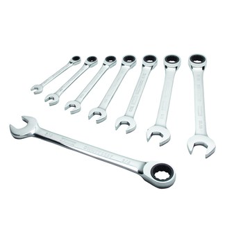 Dewalt DWMT74197 Ratcheting Combination Wrench Set Chrome