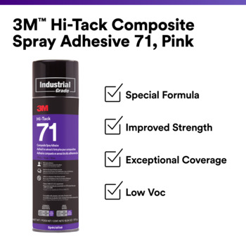 3M Spray 71 Hi-Tack Composite Spray Adhesive Green Aerosol 30 lb Cylinder
