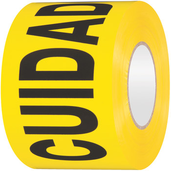 Shurtape BT 100 Yellow Barricade Tape - 3 in Width x 1000 ft Length - 2 - 3 mil Thick - SHURTAPE 232531