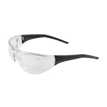 Picture of Bouton Optical Tranzmission 250-71-00 Clear Black Universal Polycarbonate Standard Safety Glasses (Main product image)