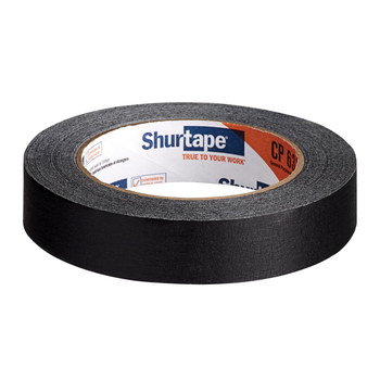 Shurtape CP 631 Black Masking Tape - 12 mm Width x 55 m Length