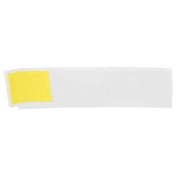 Picture of Brady Black on Yellow, Clear Vinyl Thermal Transfer M4-53-427-YL Self-Laminating Wrap Around Labels (Main product image)