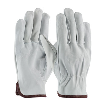 PIP Natural Small Grain Goatskin Leather Driver's Gloves - Keystone Thumb - 8.8 in Length - 71-3600/S