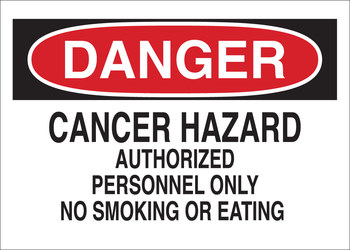 Picture of Brady B-401 Polystyrene Rectangle White English Hazardous Material Sign part number 126142 (Main product image)