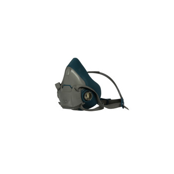3M 6500 Series Rugged Comfort 6503 Gray/Teal Large Nylon/Silicone Half Mask Facepiece Respirator