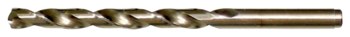 Cle-Line 1802 #14 Heavy-Duty Jobber Drill - Split 135° Point - 2.1875 in Spiral Flute - Right Hand Cut - 3.375 in Overall Length - M42 High-Speed Steel - 8% Cobalt - 0.182 in Shank - C23420