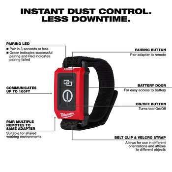 Milwaukee Wireless Dust Control Remote 0951-20