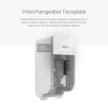 Kimberly-Clark Professional ICON White Marble Dispenser Faceplate - Pull Out by Hand Dispensing - 58821