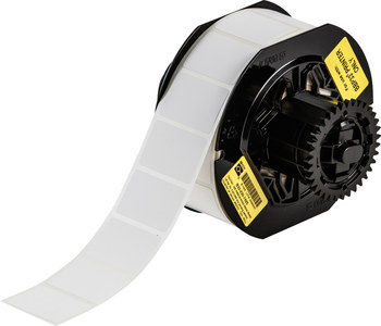 Picture of Brady Workhorse White Polypropylene Thermal Transfer B33-235-7425 Die-Cut Thermal Transfer Printer Label Roll (Main product image)