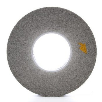 3M Scotch-Brite XL-WL Convolute Silicon Carbide Hard Deburring Wheel - Fine Grade - Arbor Attachment - 12 in Diameter - 5 in Center Hole - 2 in Thickness - 05139