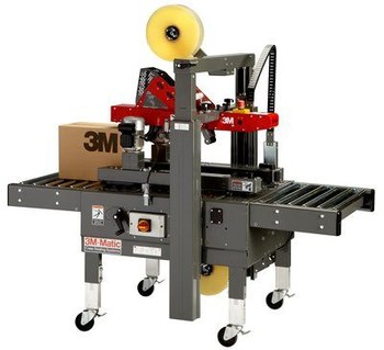 3M 8000A 3M-Matic Tape Case Sealer - 40 Cases Per Minute - 2 & 3 in Tape compatibility - Max Box Size 21 1/2 in W x 36 in H - Manual Adjustability - 051115-80971