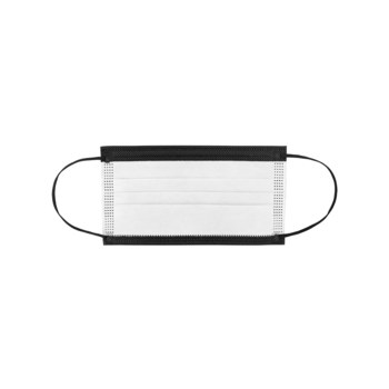 Global Glove Black Universal Flat Fold Face Mask - box - GLOBAL GLOVE NW-M2 MASK