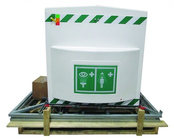 Hughes Safety Emergency Tank Shower QS1200, 317 gal, Floor Mount - 19174