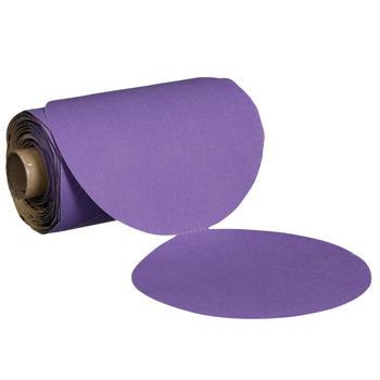 3M Cubitron II Stikit 66965 PSA Disc Roll - 5 in - 400+ - Precision Shaped Ceramic