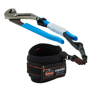 Ergodyne Squids 3192 Wrist Lanyard Tethering Kit 19662, Black