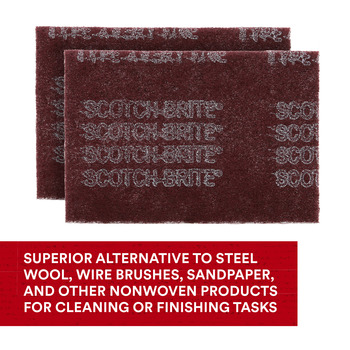 3M Scotch-Brite HP-HP 7447 Hand Pads - Non-Woven Abrasive Pads (20/box, 3 boxes/case)