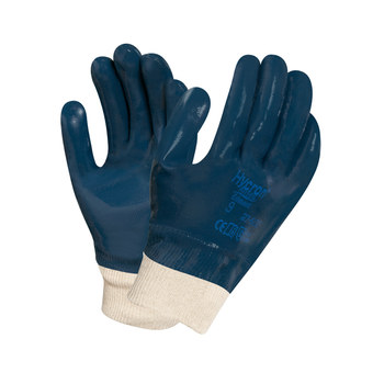 Ansell Hycron 27-602 Blue 9 Cut-Resistant Glove - ANSI A1 Cut Resistance - Nitrile Full Coverage Except Cuff Coating - 123683