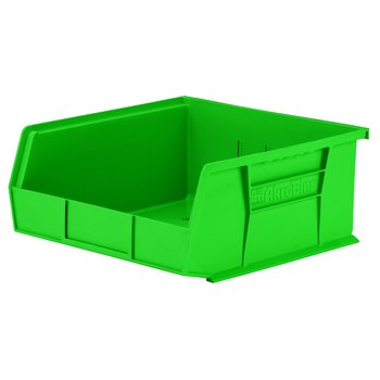 Picture of Akro-Mils 30235 Akrobin 50 lb Green Industrial Grade Polymer Hanging / Stacking Storage Bin (Main product image)