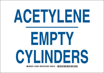 Picture of Brady B-401 Polystyrene Rectangle White English Hazardous Material Sign part number 125566 (Main product image)
