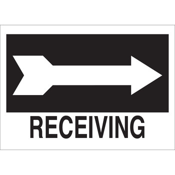 Picture of Brady B-401 High Impact Polystyrene Rectangle Black English Traffic Control Sign part number 22469 (Main product image)