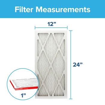 3M Filtrete Allergen Defense 12 in x 24 in x 1 in 9820-4 MERV 11, 1000 MPR Air Filter - 09820