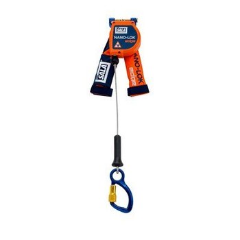 DBI-SALA Nano-Lok Quick Connect Orange Galvanized Steel Self-Retracting Lifeline - 8 ft Length - 648250-16845
