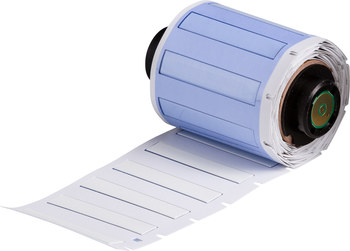 Picture of Brady Permasleeve Brown Heat-Shrinkable, Self-Extinguishing Polyolefin Thermal Transfer PSPT-187-175-BR Die-Cut Thermal Transfer Printer Sleeve (Main product image)