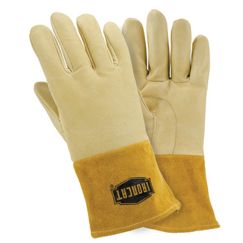 Picture of West Chester 6020 Off-White Medium Leather Grain, Split Cowhide, Pigskin Welding Glove (Main product image)