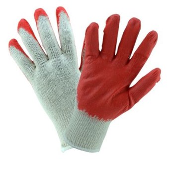 Picture of West Chester 708SLCE Red/White Large Cotton/Polyester Full Fingered General Purpose Gloves (Main product image)