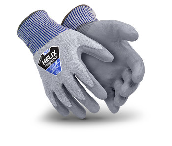 HexArmor Helix Blademaster 2070 Gray/Blue 11 Seamless Coated Cut-Resistant Gloves - ANSI A6 Cut Resistance - Polyurethane Palm & Fingers Coating - 2070-XXL (11)