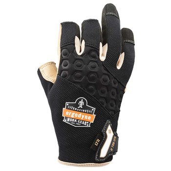 Ergodyne Proflex 720LTR Black Small Cut-Resistant Gloves - 17152
