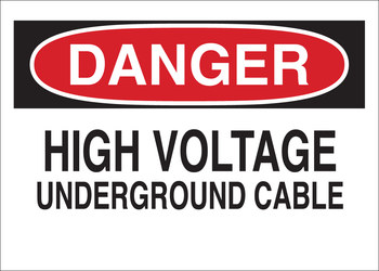 Picture of Brady B-120 Fiberglass Reinforced Polyester Rectangle White English Electrical Safety Sign part number 69035 (Main product image)