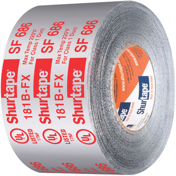 Shurtape ShurMASTIC SF 686 Foil Tape 111163, 3 in x 100 ft